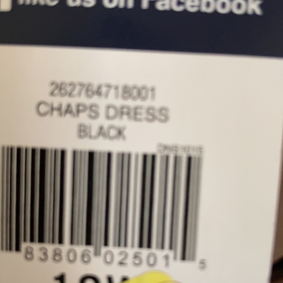 Plus size chaps dress knot front black with stretch party size 18W - Picture 14 of 15